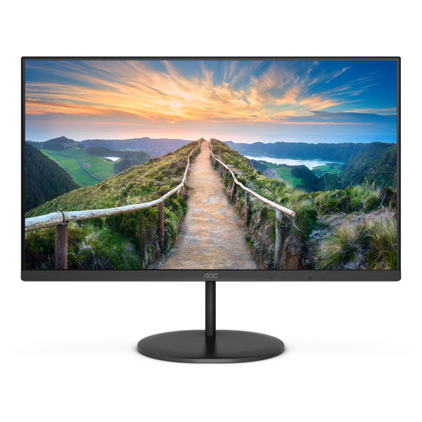 23,8" AOC Q24V4EA 2560x1440, LED, 16:9, IPS, 250cd, 1000:1, 20M:1, 4ms, 178/178, HDMI, DP, 75Hz, Speakers, Tilt, Внеш, VESA, Black, 3y