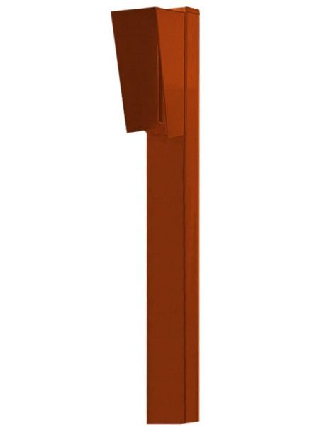 Стойка для вызывной панели, с козырьком 175х98 "Аякс", Лайт (на асфальт), оранжевая
