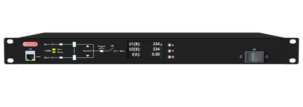ELEMY ATS, 1U, 230V, 32А, in (2) Terminal 32А, out (2) Terminal 32А, Display (аналог: AP4424, AP4424A)