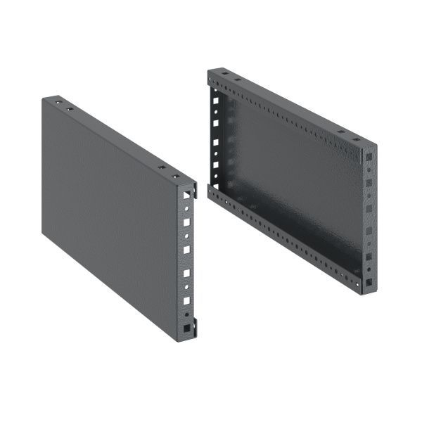 Панели цоколя для корпусов CQE & CQE N, ШхГ 800 мм, В=200 мм, RAL7011, комплект - 2 шт. RAM block