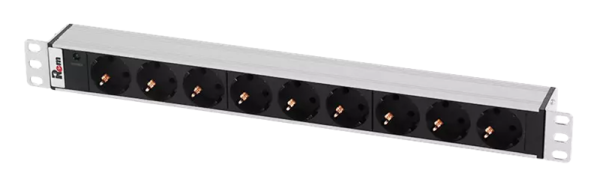 ЦМО Гор блок розеток Rem-10, 1х10A, инд, 9S, 19", вход C14