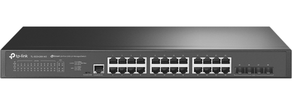 TP-Link SG3428X-M2, Omada™ 24-Port 2.5GBASE-T L2+ Managed Switch with 4 10GE SFP+ Slots