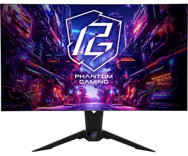 ASROCK 32" PGO32UFS OLED  3840x2160 (1920x1080 DM) 0,03 ms GTG 275 cd 165Hz HDR 400 VESA HAS Tilt HDMI*2 DP*2 HAS Swivel Pivot Type C USB*3 MM black