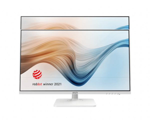 MSI Modern MD272XPW 27" 16:9 FHD(1920x1080) IPS Flat, 1ms(MPRT),1000:1,100M:1,300nit,178/178,HDMI 1.4b,DP 1.2a,USB-C,2xUSB-A,USB-B,Speaker,Tilt,Swivel,Height,Pivot,100HZ,White(white cable),1y war-ty