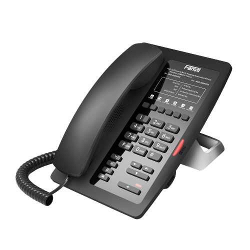 Fanvil H3, 2 SIP-акк., POE, БП в комп., 1x100 Mbps, Чёрный, 6 прог. клав.