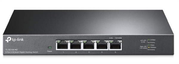 TP-Link TL-SG105-M2, 5-Port 2.5G Multi-Gigabit Desktop Switch