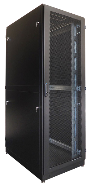 ЦМО Шкаф серверный напольный 48U (800  1000) двойные перфорированные двери 2 шт.