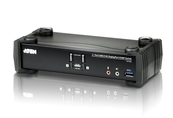 ATEN 2-Port USB 3.0 4K DisplayPort KVMP™ Switch (Cables included)