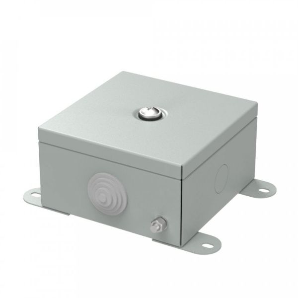 Коробка металлическая серая 110х110х65 (12 шт/кор)