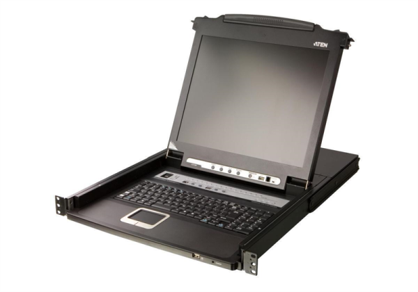 ATEN 16-Port PS/2-USB VGA Single Rail 17.3" 1920 x 1080 @ 60 Hz LCD KVM Switch