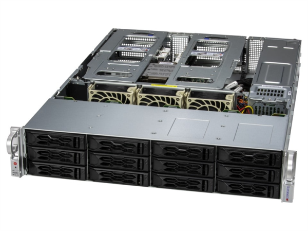 Supermicro CloudDC A+ Server 2U 2015CS-TNR no CPU(1)AMD EPYC 9004/9005 series/TDP 400W/no DIMM12/ 12 3.5/2.5 SATA/ 2x10GbE 2x10GbSFP+/2x1200W/SFT-DCMS-Single/2nd config