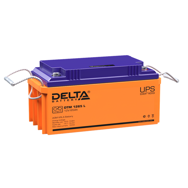 Delta DTM battary for UPS 1265 L (12V / 65Ah)