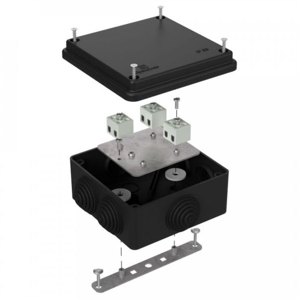 Коробка огнестойкая для о/п 40-0300-FR2.5-6 Е15-Е120 RAL9005 100х100х50 (14 шт/кор)