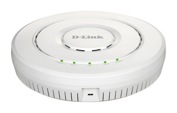 D-Link PROJ Двухдиапазонная унифицированная Wi-Fi 6 точка доступа AX3600 с поддержкой PoE, 1x2.5Base-T PoE, 1x1000Base-T, консольный порт RJ-45, 2 внутренние антенны 4 дБи, 2 внутренние антенны 3 дБи,