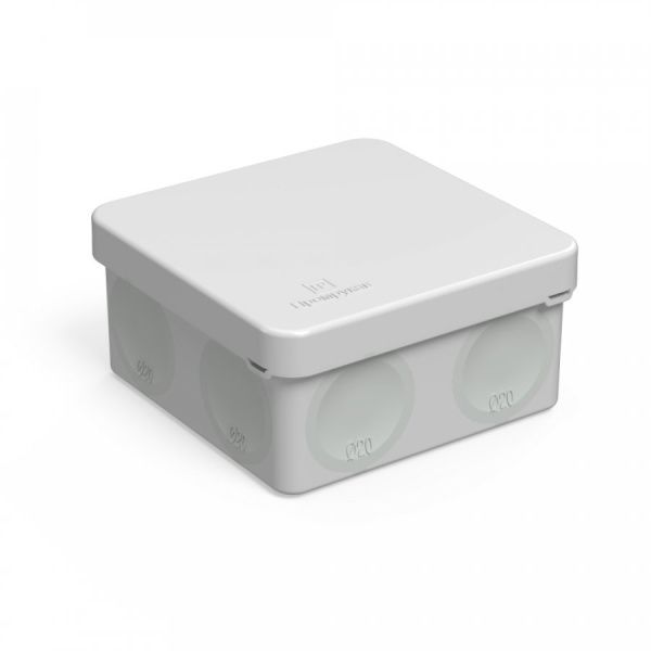 Коробка распределительная 60-0210м для прямого монтажа двухкомпонентная безгалогенная (HF) 80х80х40 (8шт/уп)