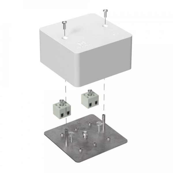 Коробка огнестойкая для кабель-канала 40-0460-FR2.5-4 Е15-Е120 RAL9003 85х85х45 (44 шт/кор)