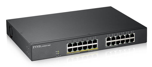 Smart L2 коммутатор PoE+ Zyxel GS1900-24EP, rack 19", 24xGE (12xPoE+), бюджет PoE 130 Вт