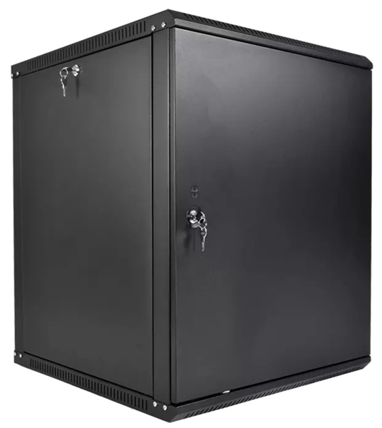 ЦМО Шкаф телекоммуникационный настенный разборный ЭКОНОМ 18U (600  650) дверь металл, цвет черный