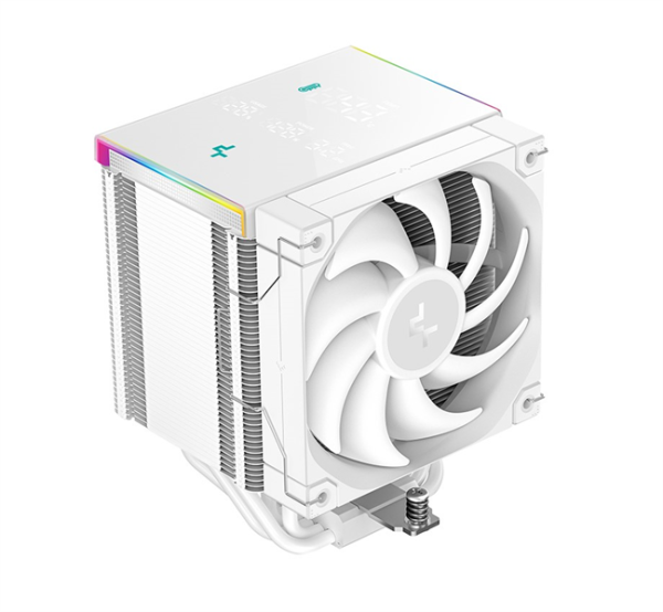 DEEPCOOL AK500 DIGITAL PRO WH LGA20XX/1700/1200/115X/AM5/AM4 (9шт/кор, TDP 240W, PWM, Fan 120mm, 5 тепл. трубок, ARGB, белый) RET