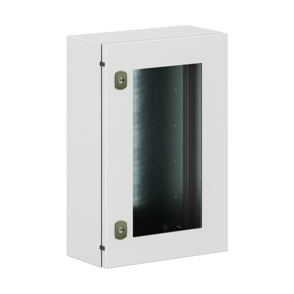Корпус навесной уличный ST Outdoor с М/П с прозрачной дверью ВxШxГ 600x400x200 мм, IP66