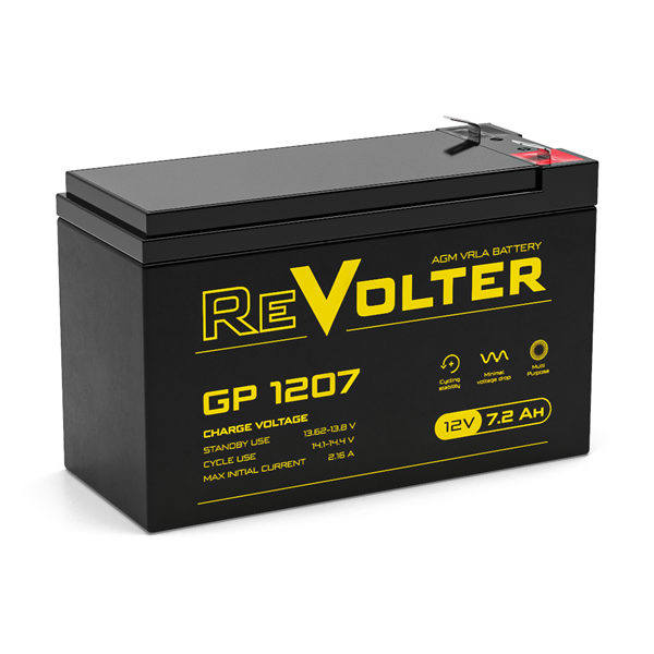 Energon Аккумуляторная батарея универсальная Revolter GP 1207 (12V / 7.2Ah)