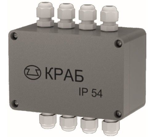 Коробка распределительная "КРАБ"- IP54 (полный комплект кабельных вводов)