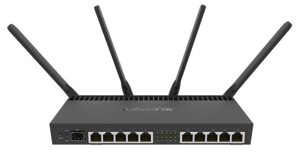 MikroTik RouterBOARD 4011iGS+5HacQ2HnD with Annapurna Alpine AL21400 Cortex A15 CPU (4-cores, 1.4GHz per core), 1GB RAM, 10xGbit LAN, 1xSFP+ port, built-in 5Ghz 802.11ac four chain wireless with exter MikroTik RouterBOARD 4011iGS+5HacQ2HnD with Annapurna Alpine AL21400 Cortex A15 CPU (4-cores, 1.4GHz per core), 1GB RAM, 10xGbit LAN, 1xSFP+ port, built-in 5Ghz 802.11ac four chain wireless with exter