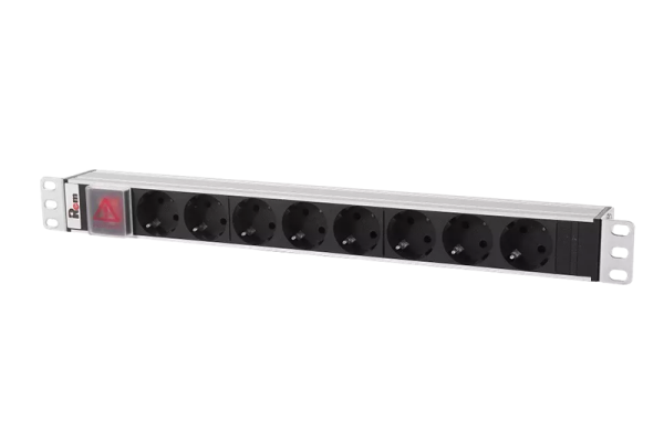 ЦМО Гор блок розеток Rem-10, 1х10A, выкл, 8S, 19", вход C14