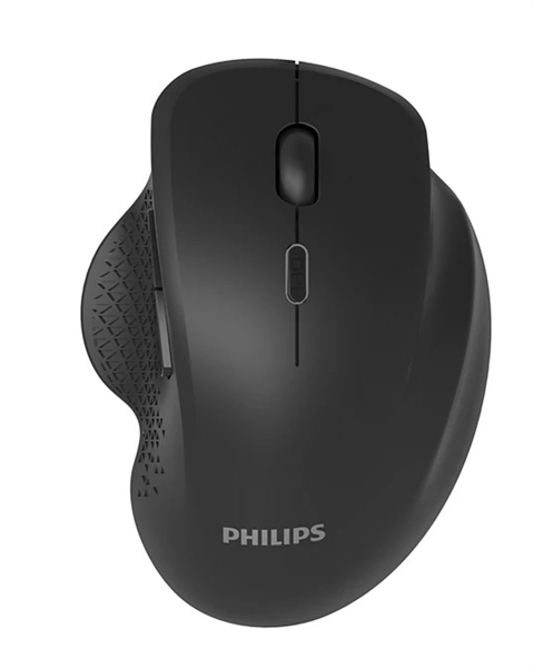 Philips  Беспроводная Мышь SPK7624, 2,4 GHz, Bluetooth 3.0/5.0, 6 кноп., 800-1600dpi, Чёрный