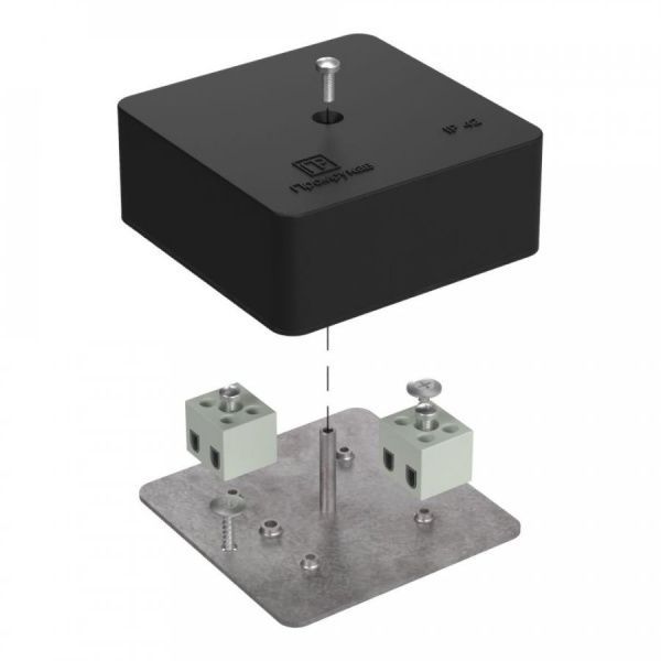 Коробка огнестойкая для кабель-канала 40-0450-FR2.5-4 Е15-Е120 RAL9005 75х75х30 (87 шт/кор)