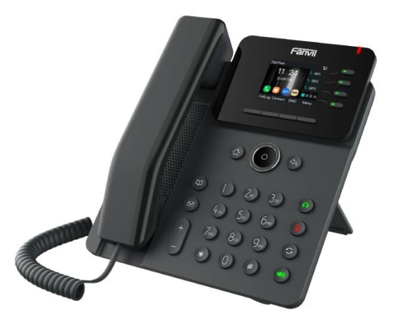 Fanvil V61W, 4 SIP-акк., 2,4", 320x240 Цвет. экран, POE, БП в комп., 2x1 Gbps, Wi-Fi 6, BT 5.4