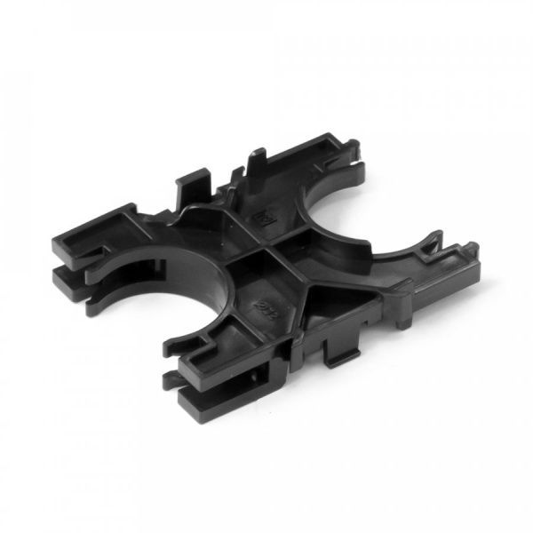 Кластер для двустенных труб d32 мм наборный, двухсторонний (1шт/уп)