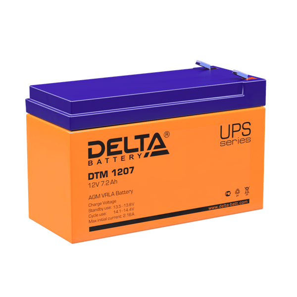 Delta Аккумуляторная батарея для ИБП DTM 1207 (12V/7.2Ah)