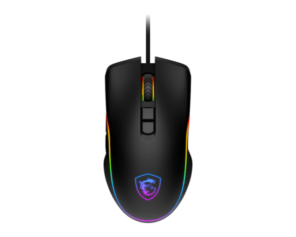 Mouse MSI FORGE GM300, Wired, 118g, DPI 7200, Symmetrical design, RGB LED, black