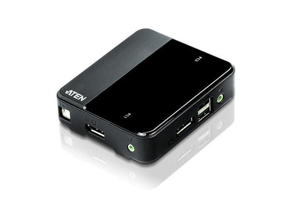 ATEN 2-Port USB DisplayPort/Audio KVM Switch (4K Supported and Cables included)