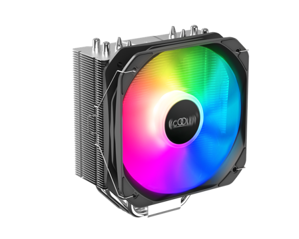 PCCooler Paladin 400 ARGB S115X/1200/1700/AM4 (20 шт/кор, TDP 200W, 130mm PWM ARGB FAN, 4 тепловые трубки 6мм, 800-1600RPM, 18-28,6dBa)