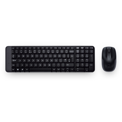Logitech Wireless Desktop MK220 (Keybord&mouse), USB, Black, Rus/Eng, [920-003169]