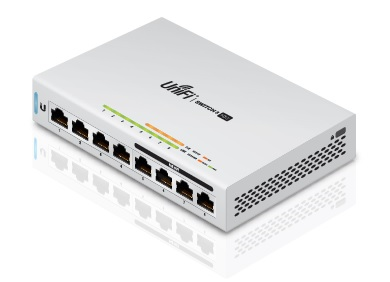 Ubiquiti 8-Port Fully Managed Gigabit Switch with 4 IEEE 802.3af Includes 60W Power Supply