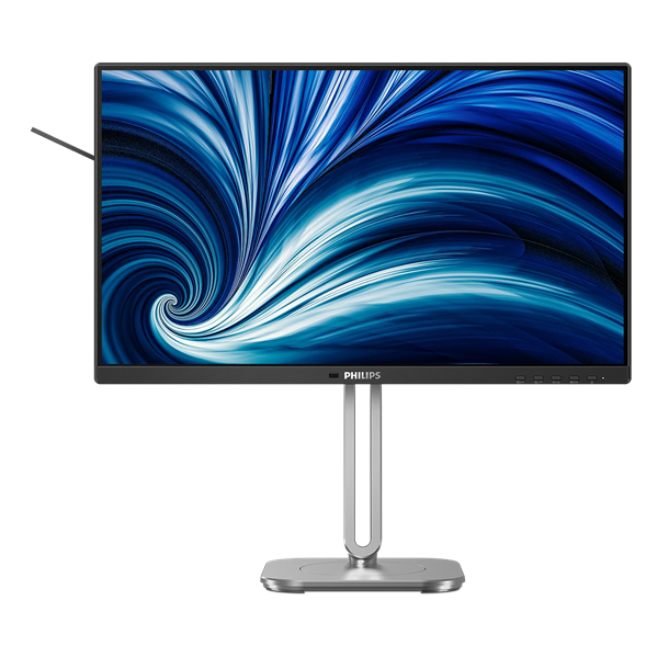23,8" Philips 24B2N4200  1920x1080, WLED, 16:9, IPS, 300cd, 1500:1, 4ms, 178/178, VGA, HDMI, DP, USB Hub, Speakers, 120Hz, Tilt, HAS, Swivel, Pivot, Внутр, VESA, Black, 3y