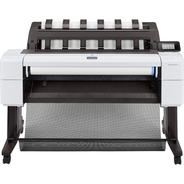 HP DesignJet T1600 PS (36",2400x1200dpi, 3 A1 ppm, 128Gb(virtual), 500Gb Enc. HDD, GigEth, stand, media bin, output tray 100, sheetfeed, rollfeed,autocutte6 cartr., repl. L2Y22B)