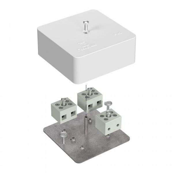 Коробка огнестойкая для кабель-канала 40-0450-FR6.0-6 Е15-Е120 RAL9003 75х75х30 (87 шт/кор)