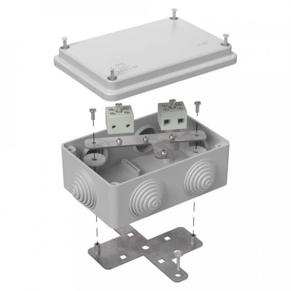 Коробка огнестойкая для о/п 40-0340-FR6.0-4 Е15-Е120 RAL7035 120х80х50 (20 шт/кор)