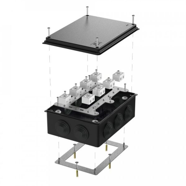 Коробка огнестойкая для о/п 40-0320-FR10.0-16 Е15-Е120 RAL9005 200х150х75 (5 шт/кор)