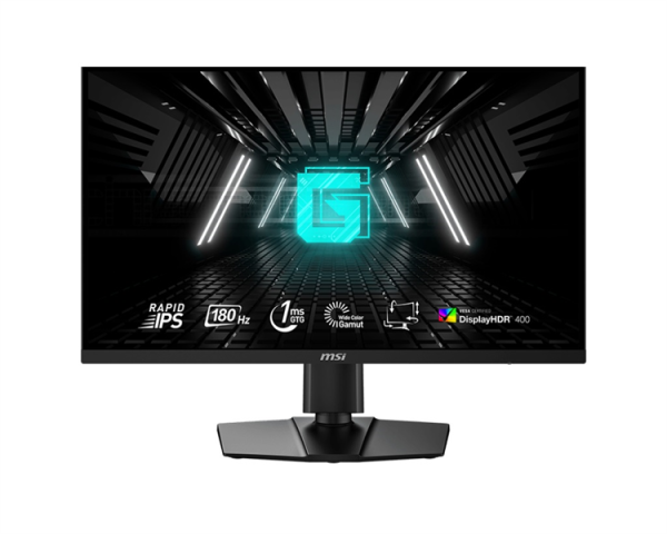 MSI G274QPF E2 27" 16:9 WQHD(2560x1440) Rapid IPS Flat, DisplayHDR 400, 1ms, 1000:1, 100M:1, 400nits, 178/178, 2xHDMI 2.0b, DP 1.4a, USB-C, Tilt,Swivel,Height,Pivot,VESA,180Hz,Black,1y w-ty