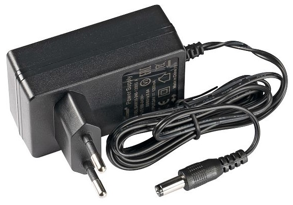 MikroTik 24v 1.2A power supply, straight plug  (with EU or US plugs)