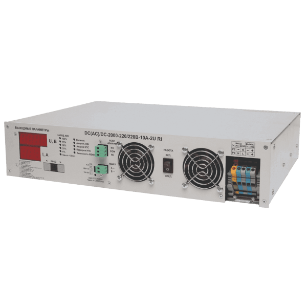 ЗВУ DC(AC)/DC-2000-220/220В-10А-2U RI