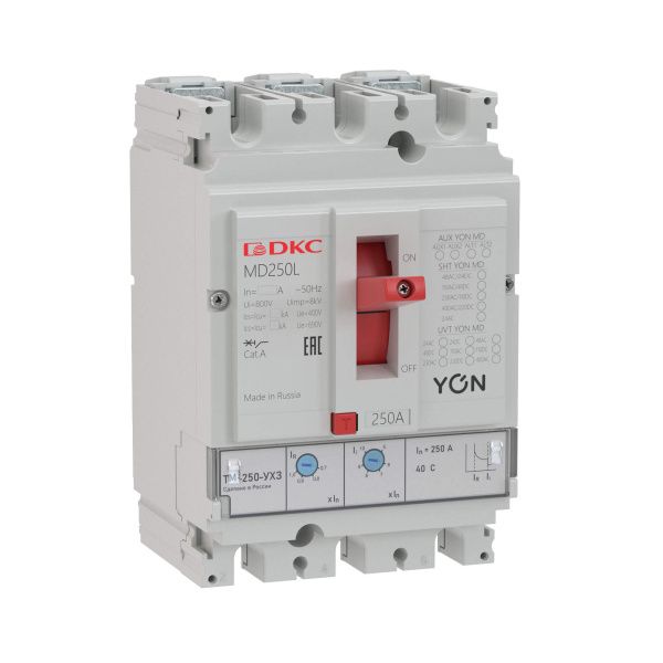 Авт. выкл. YON MD250F-TM025 3P 25А 50kA Ir 0.7…1xIn