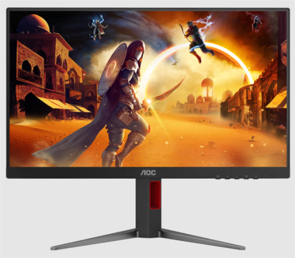 23,8" AOC Gaming 1920x1080 WLED 16:9 IPS 300cd, 1000:1, 80M:1, 1ms, 178°/178°, 2xHDMI, DP, 200Hz, Speakers, Tilt, Height, Swivel, Pivot, VESA, Internal, Black/Red, 3y