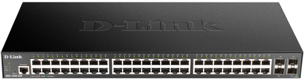 D-Link Управляемый L2 коммутатор, 48x1000Base-T, 4х10GBase-X SFP+, CLI, консольный порт RJ-45