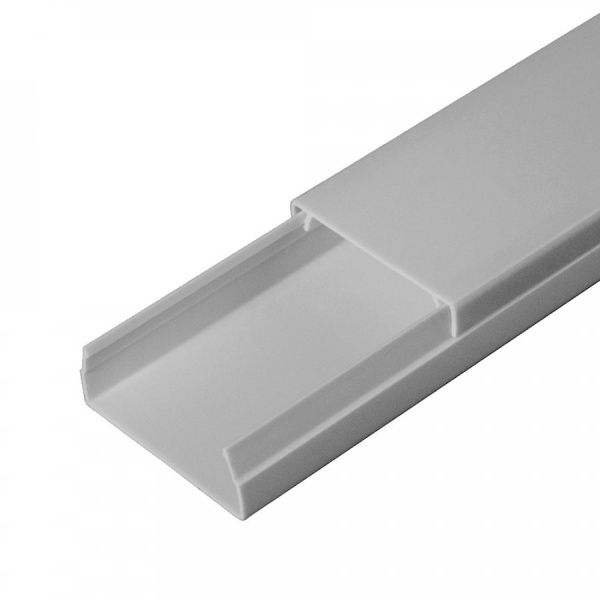Кабель-канал серый RAL 7035 2-й замок 40х16 мм (56м/уп)